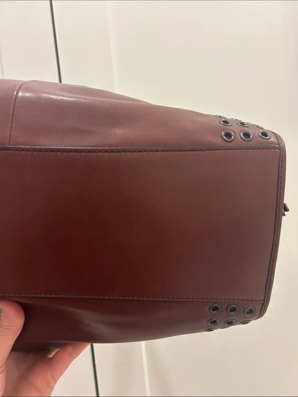 Coach (EUC) Madison Carlyle Grommet Hobo Shoulder Bag in Brick Red